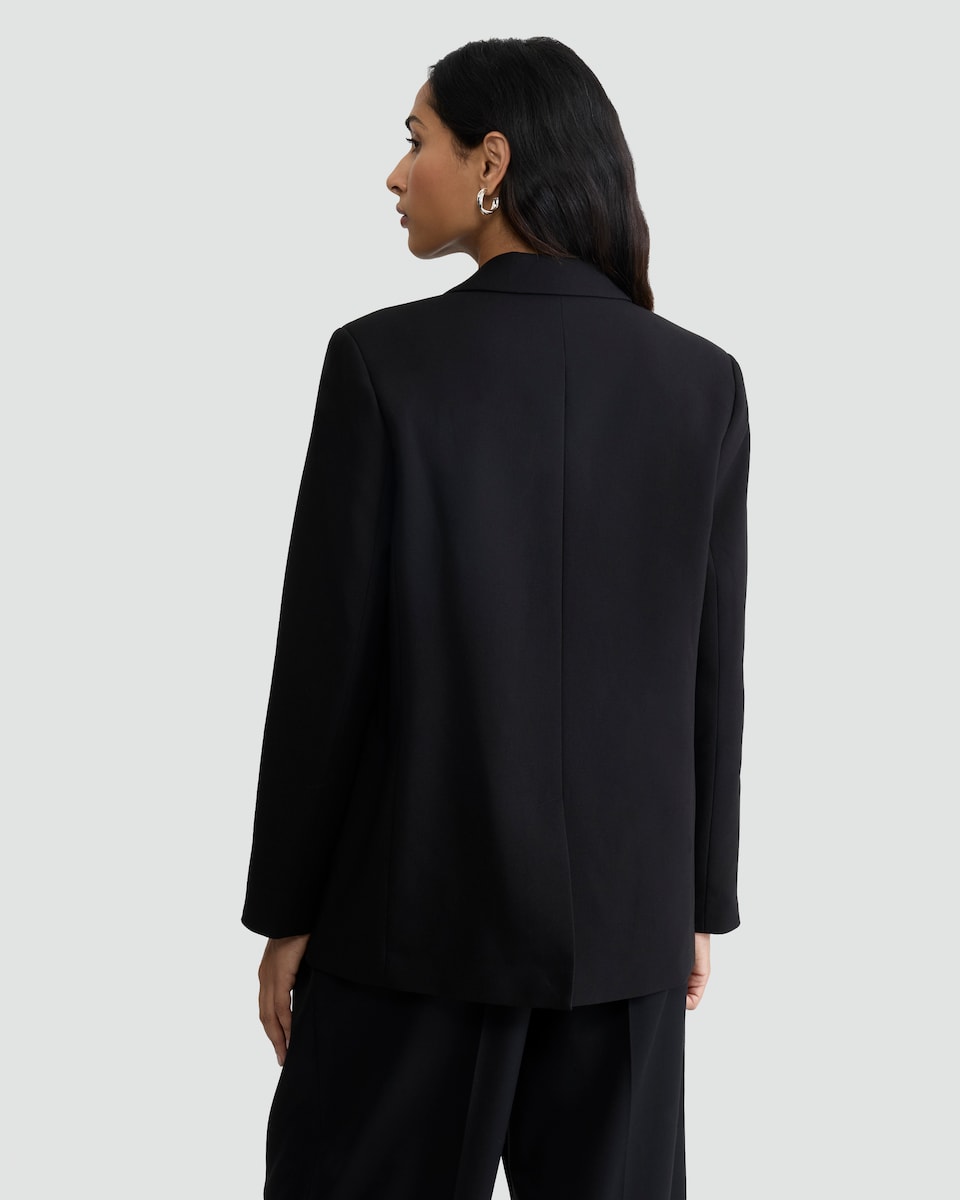 image 1 of F&F Double Breasted Blazer in Black