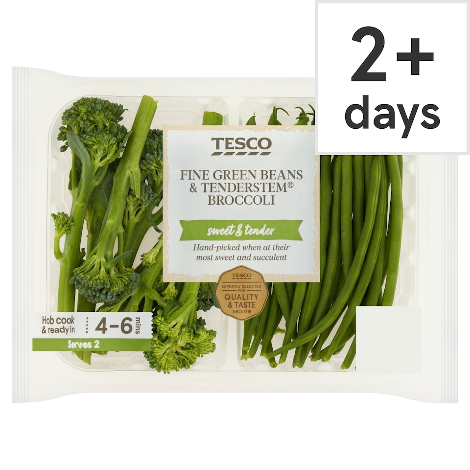 image 1 of Tesco Fine Beans & Tenderstem Broccoli 190g