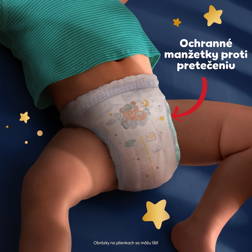 obrázok 1 z Pampers Nočné Plienkové Nohavičky Veľkosť 5, 22 Plienok, 11kg-17kg
