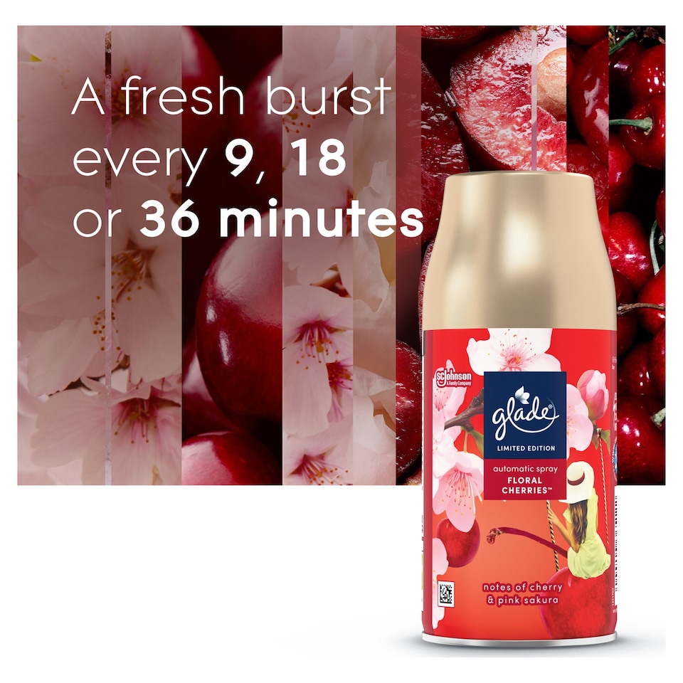 image 1 of Glade Automatic Spray Holder and Refill Frosted Floral Cherries 269ml