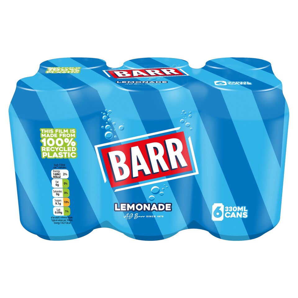 Barr Lemonade Soft Drink 6 X 330Ml