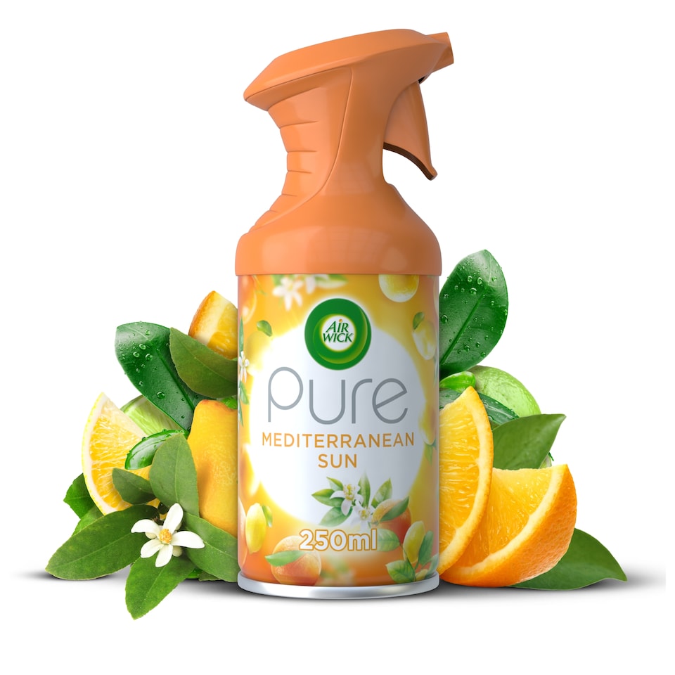image 1 of Air Wick Pure Aerosol Spray Mediterranean Sun Air Freshener 250ml