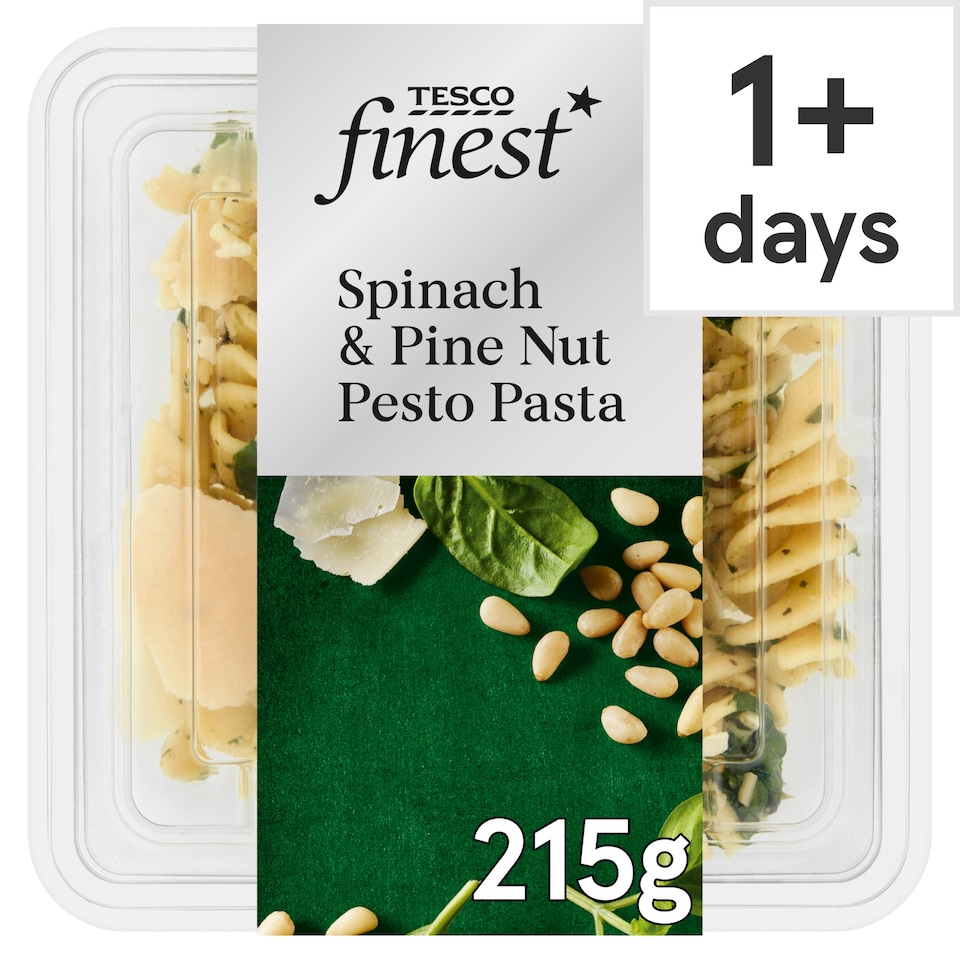 Tesco Finest Spinach Pinenut Pasta 215G