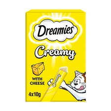 Dreamies Creamy Cat Treats with Cheese 4 x 10g