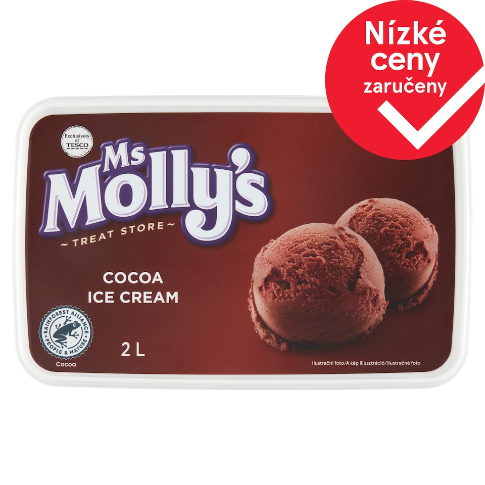Ms Molly's Cocoa Ice Cream 2L
