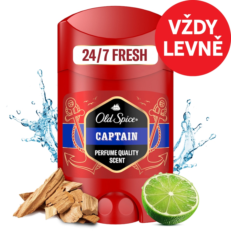 Obrázek 1 pro produkt Old Spice Captain Tuhý Deodorant Pro Muže 50ml