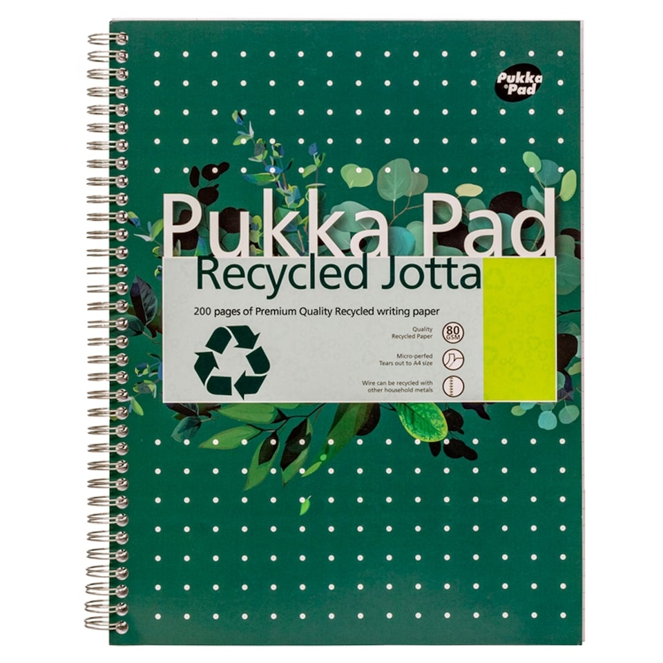 Pukka A4 Recycled Jotta