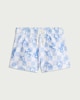 image 1 of F&F Boys My Vacay Print Checked Swim Shorts in Blue