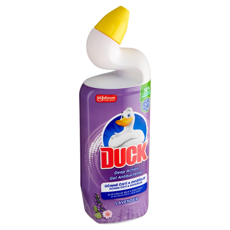 Obrázek 1 pro produkt Duck Deep Action Gel Antibacterial Lavender čisticí a dezinfekční přípravek na WC mísu 750ml