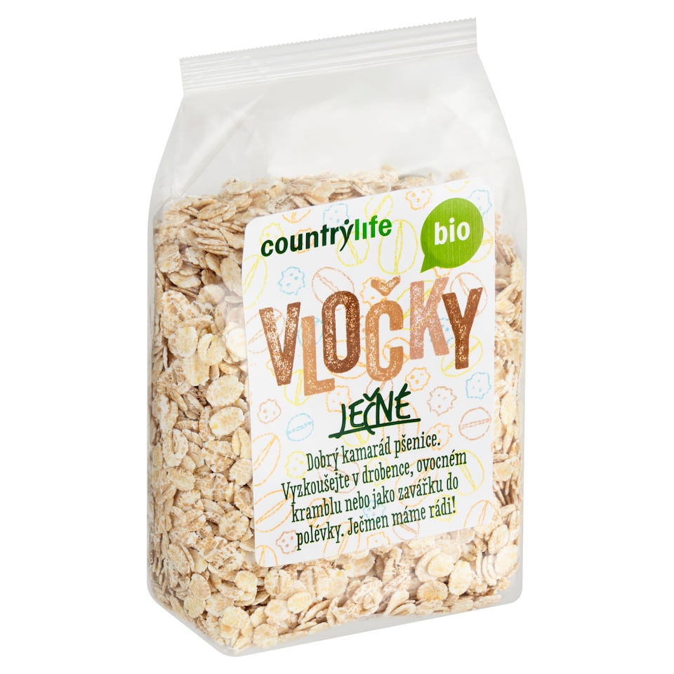 Obrázek 1 pro produkt Country Life Bio vločky ječné 250g