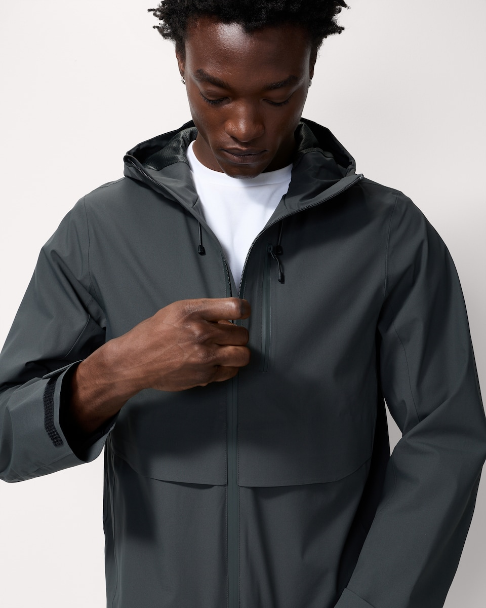 image 1 of F&F Lightweight Waterproof Jacket in Grey
