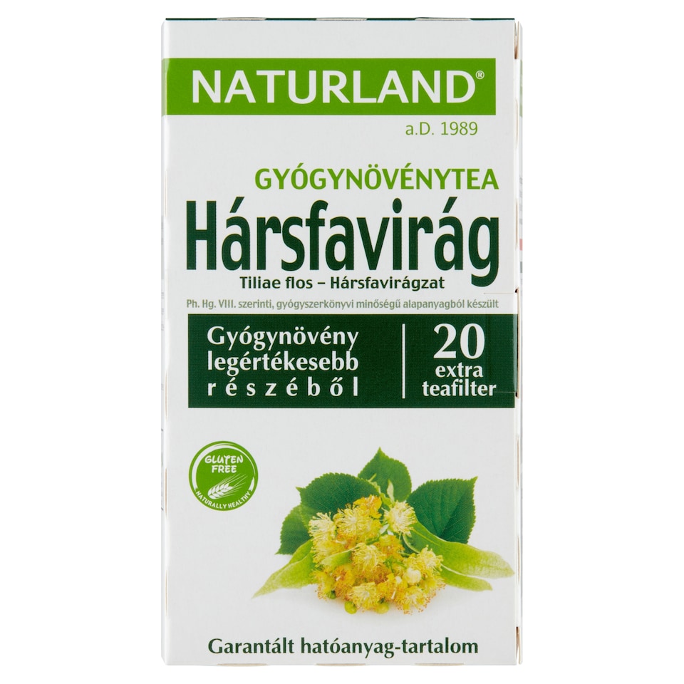 Naturland hársfavirág gyógynövénytea 20 filter 25 g  1. kép
