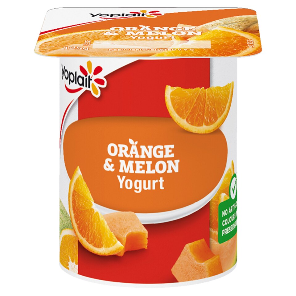 Yoplait Fruit Yoghurt Melon/Ornge 125G