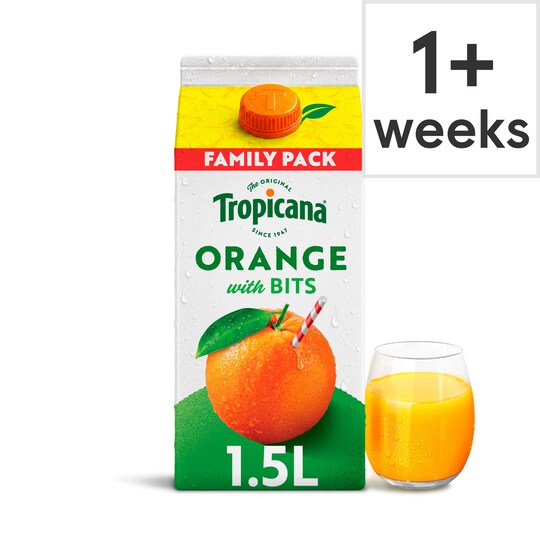 Tropicana Original Orange Fruit Juice With Bits 1.5L