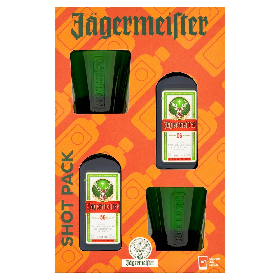 Jagermeister & 2 Shot Glasses Gift Set