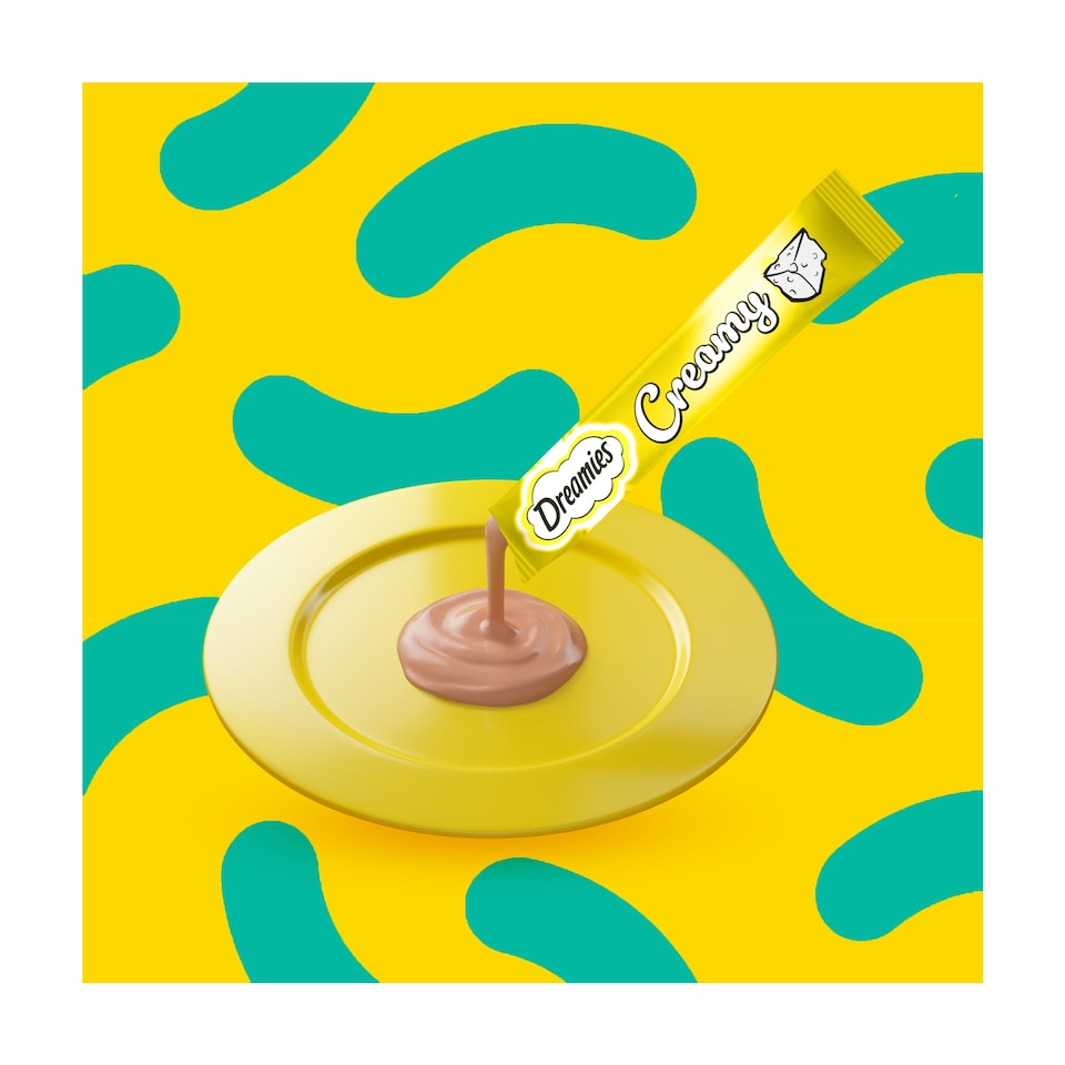 image 1 of Dreamies Creamy Cat Treats with Cheese 4 x 10g