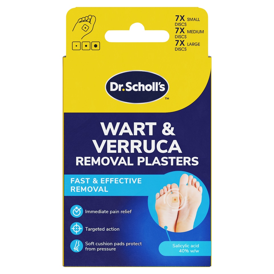 Dr Scholl's Wart & Verruca Removal Plaster 21 pack