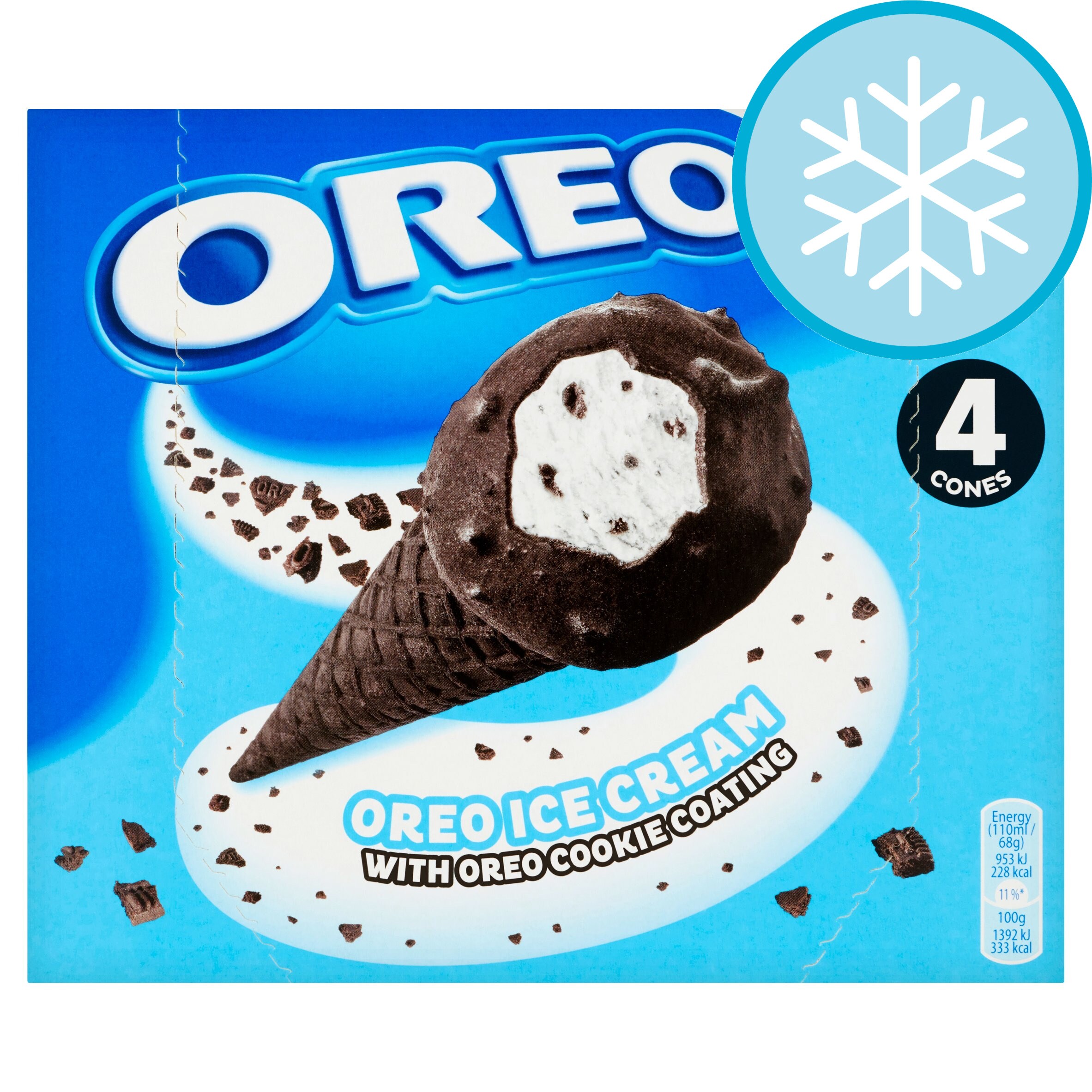 Oreo Ice Cream Cone With Oreo Cookie 