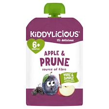 Kiddylicious Apple & Prune Pouch 100g