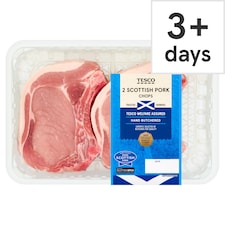 Tesco Pork Loin Chops 2 Pack 450G