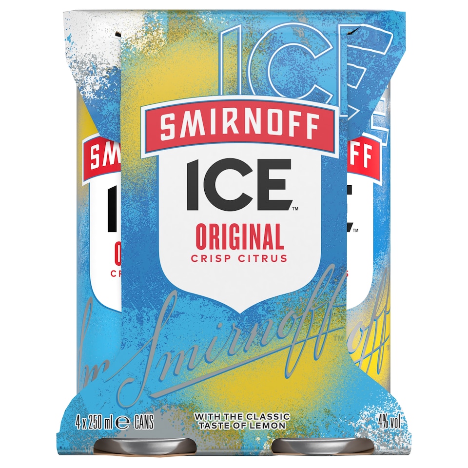image 1 of Smirnoff Ice Original Vodka Mixed Drink Can 4% Vol 4x250ml