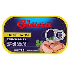 Giana Tresčí játra ve vlastním oleji 115g
