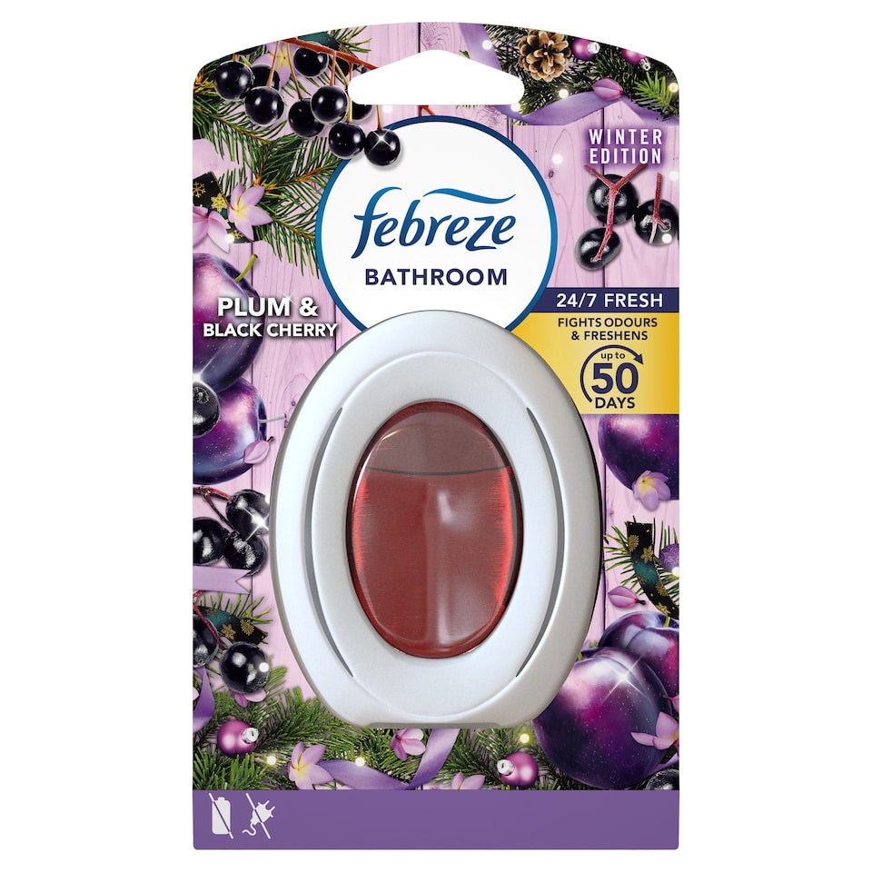 image 1 of Febreze Bathroom Air Freshener Cherry & Plum Refresh 7.5ml