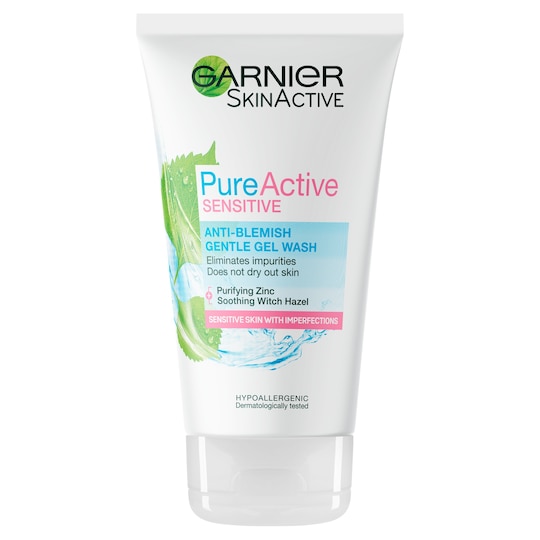 Pure Active Sensitive AntiBlemish Face Wash 150Ml Tesco Groceries