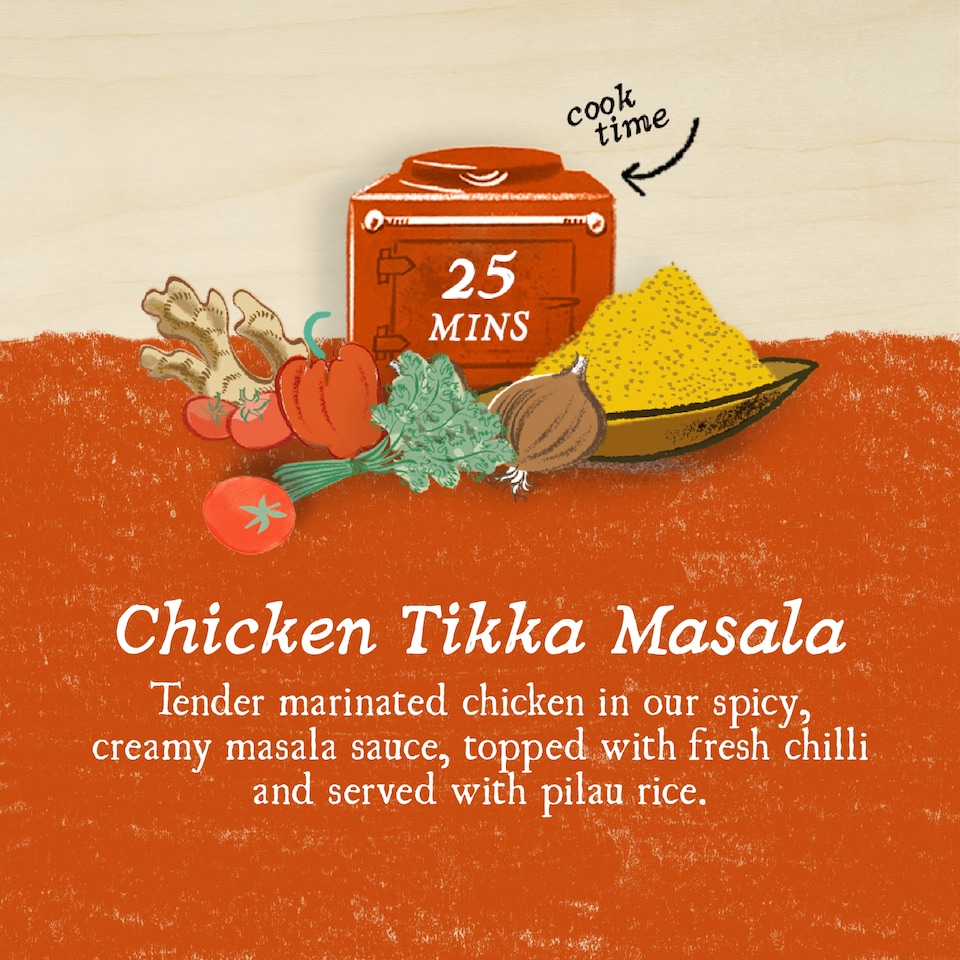 image 1 of Charlie Bigham's Chicken Tikka & Rice 805G