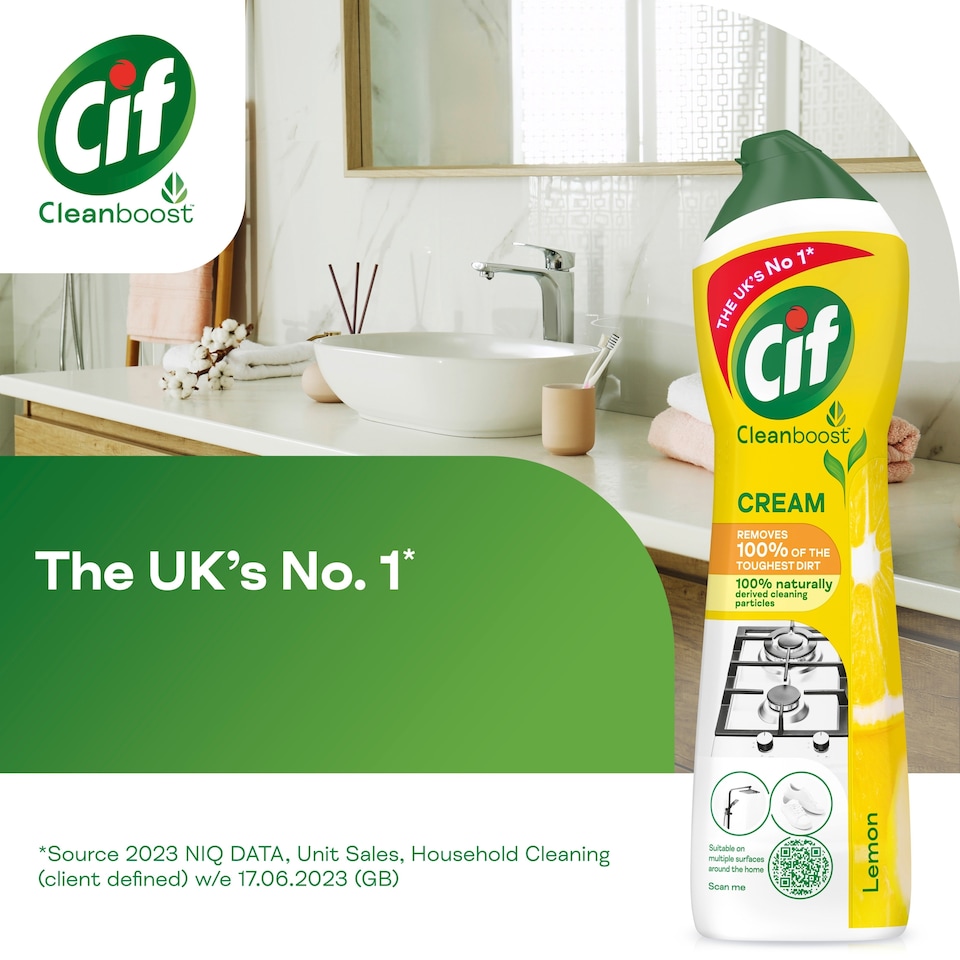 image 1 of Cif Lemon Cream Cleaner 500Ml