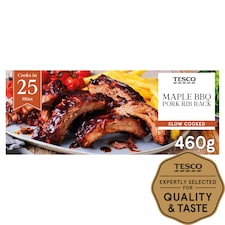 Tesco Grill Maple Bbq Pork Rib 460G