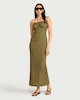 image 2 of F&F Textured Co-ord Midi Skirt in Green