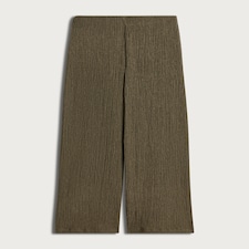 F&F Textured Wide Leg Co-ord Trousers in Khaki