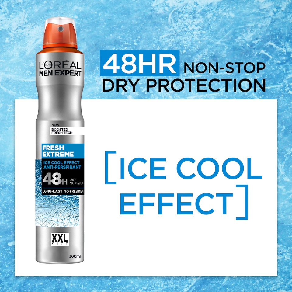 image 1 of L'Oreal Men Expert Fresh Extreme Antiperspirant Deodorant 300Ml