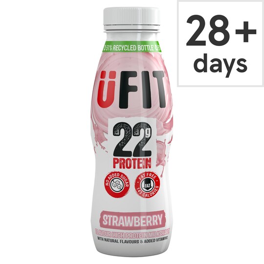 Ufit Protein Shake Drink Strawberry 310Ml Tesco Groceries