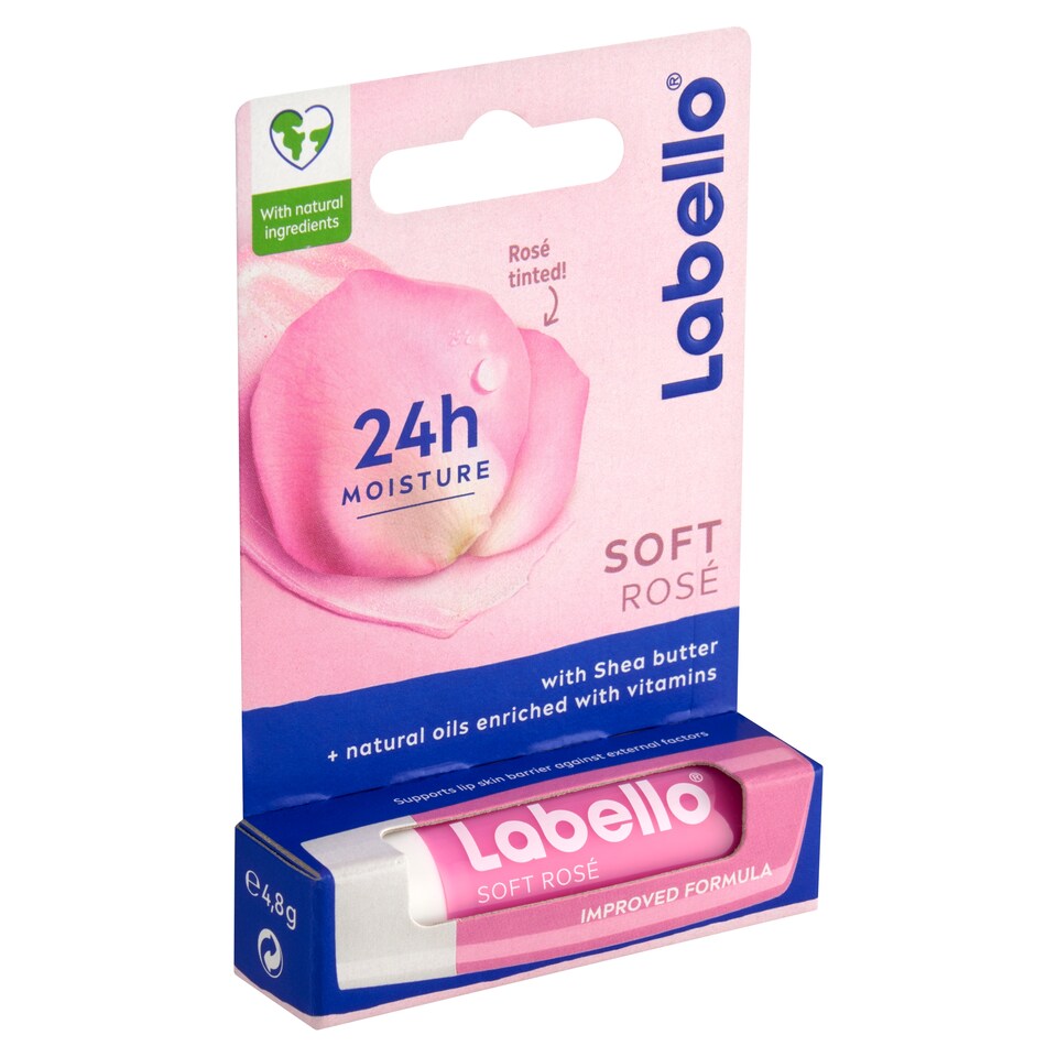 image 1 of Labello Soft Rosé Lip Balm 4.8 g