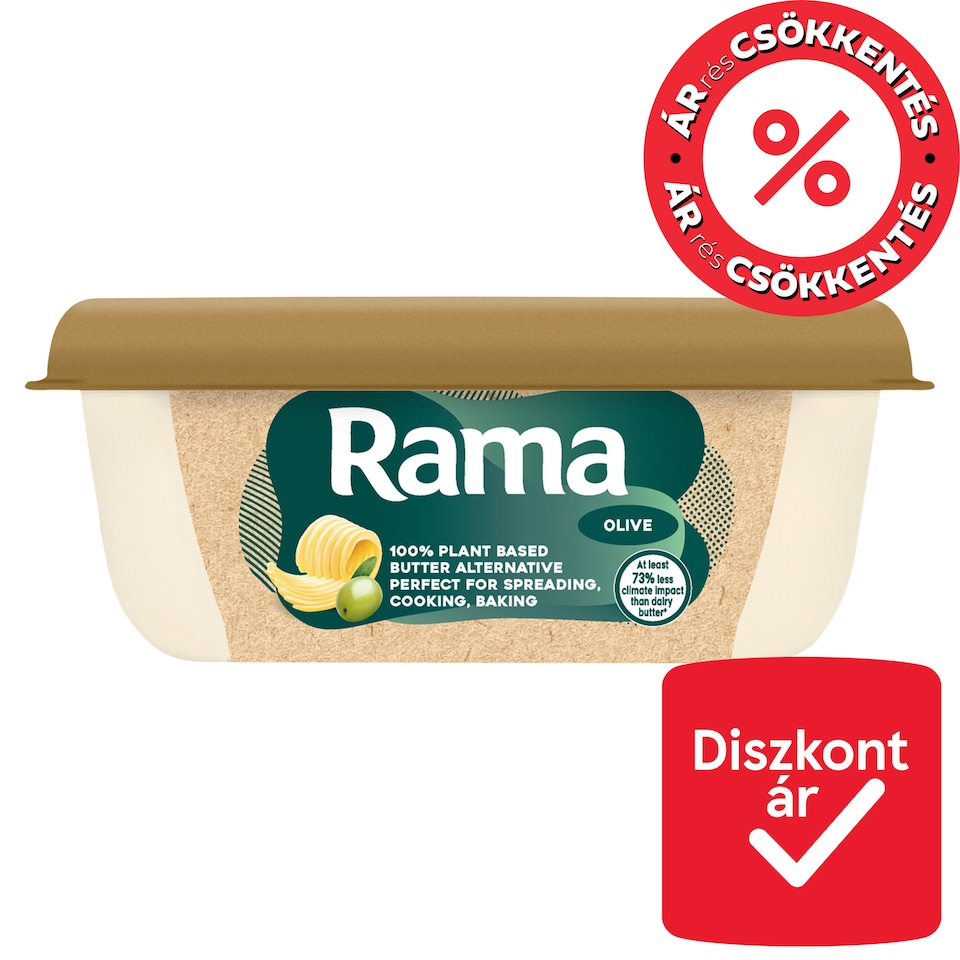 Rama növényi alapú vajalternatíva, olívaolajjal, 200 g  1. kép