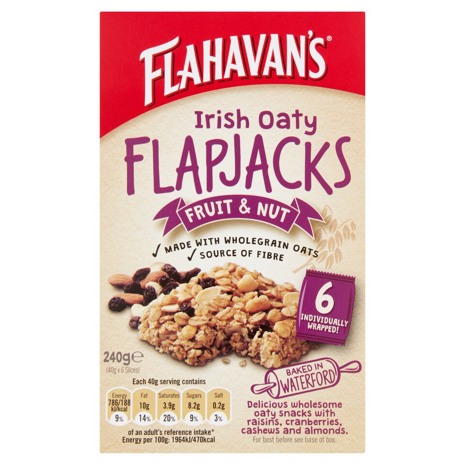 Flahavan's Oaty Flapjacks Fruit And Nut 240G