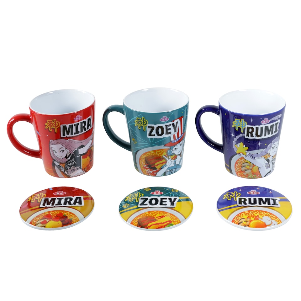 image 1 of K-Pop Demon Hunters Ramyeon Ramen Noodle Mug Assortment