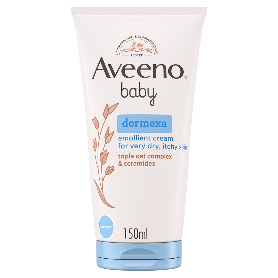image 1 of Aveeno Baby Dermexa Emollient Cream Baby Lotion Dry & Itchy Skin 150ml