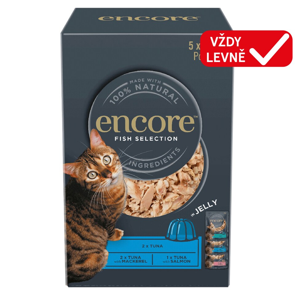 Encore Cat Multipack Jelly kapsička rybí výběr 5 x 50g