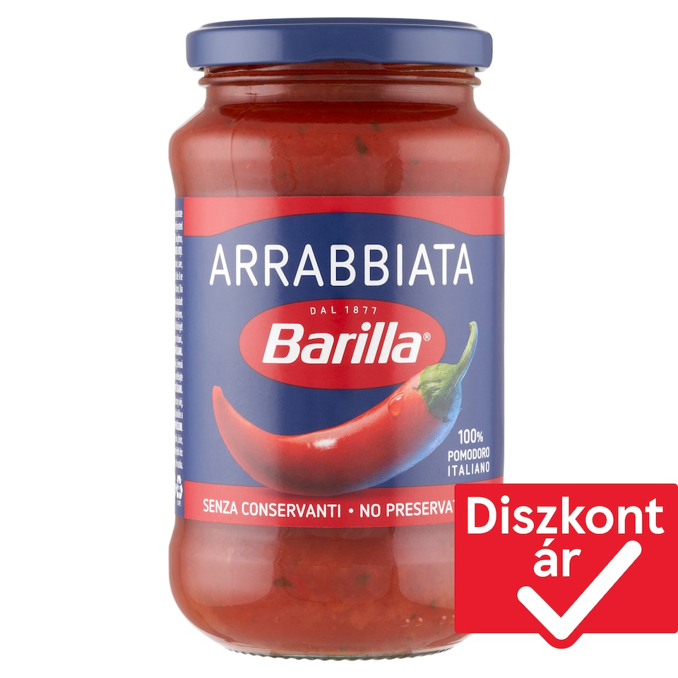Barilla Arrabbiata paradicsomszósz csípőspaprikával 400 g
