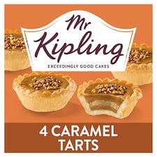 Mr Kipling Caramel Tarts Cake 4 Pack