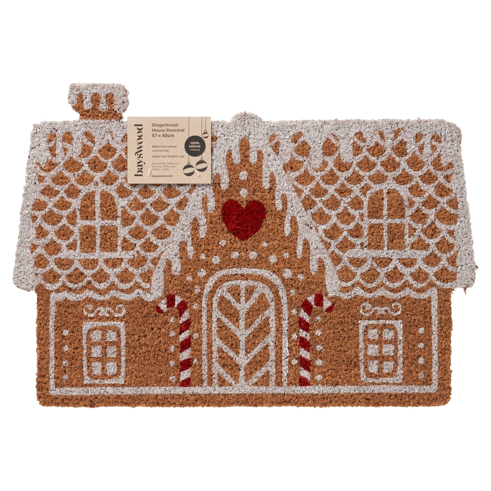 Bayswood Gingerbread House Christmas Door Mat