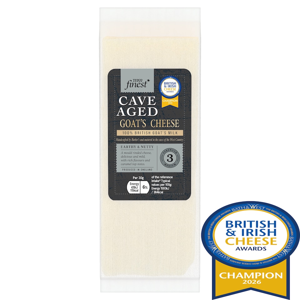 Tesco Finest Cave Aged Goat Cheese 200G