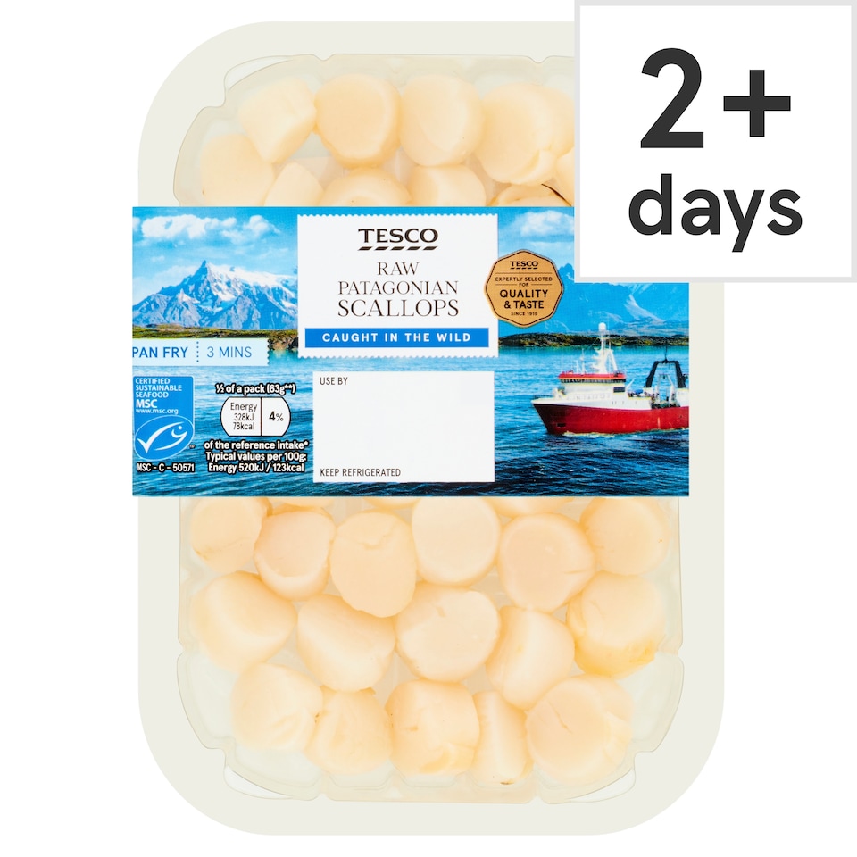 Tesco Raw Scallops 150G
