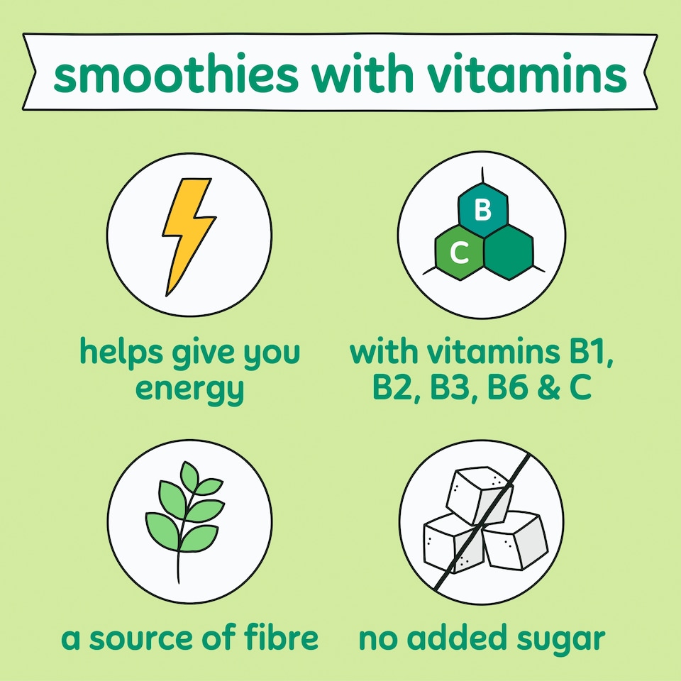 image 1 of Innocent Super Smoothie Invigorate, Kiwi & Cucumber Juice with Vitamins 300ml