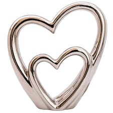 Candlelight Silver Heart Object