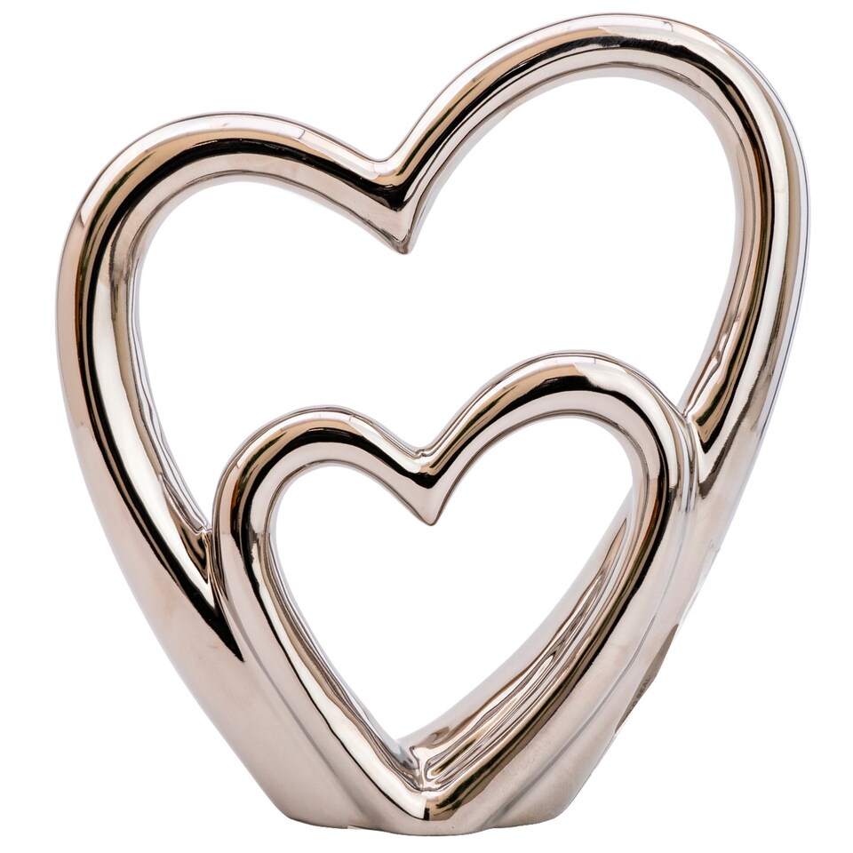 Candlelight Silver Heart Object