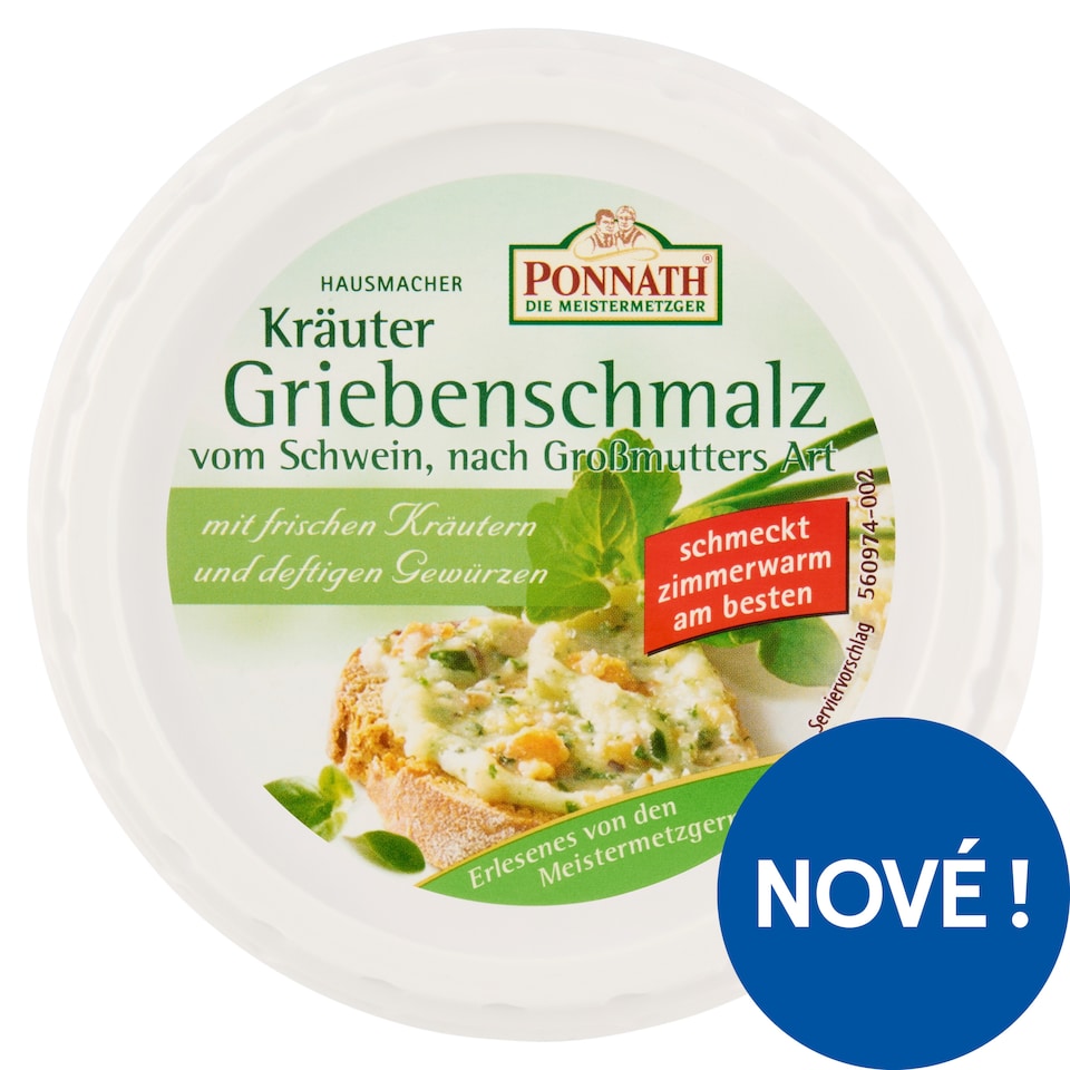 Obrázek 1 pro produkt Ponnath Škvarková pomazánka s bylinkami 200g